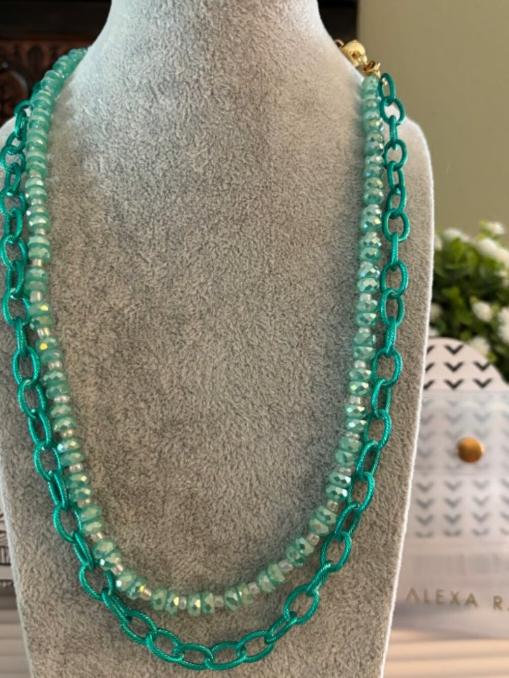 Bar by Alexa Rae Bahamas Necklace- Emerald Tide